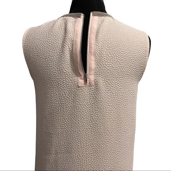 Halogen Light Pink Textured Embellished Neckline Tank Top Sz S - Picture 8 of 14